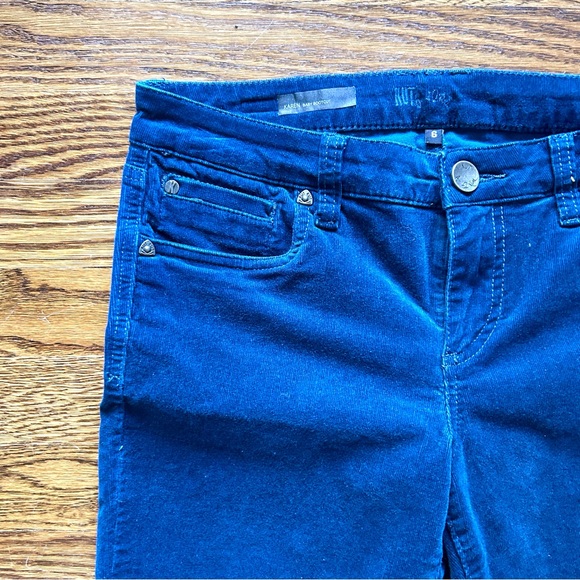Kut From the Kloth Karen Corduroy Baby Bootcut Size Six Color Blue - Picture 2 of 8